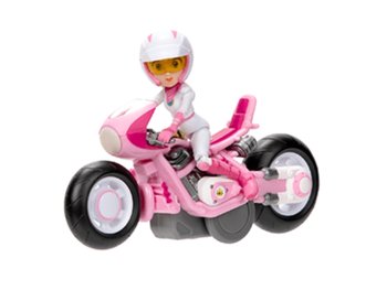 The Super Mario Bros. Movie 2.5”/6Cm Peach Figure With Pull Back Racer - Mario