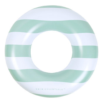 The Swim Essentials Koło Do Pływania 90 Cm Green White Stripes - The Swim Essentials