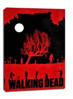 The Walking Dead Vintage Poster v2 - obraz na płótnie 40x50 cm