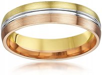 THEIA OBRĄCZKA 5 mm Unisex ZŁOTO 585 14 ct r.25 brak informacji