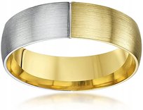 THEIA Złota OBRĄCZKA 6mm Unisex r.25 (20,7 mm) ZŁOTO 585 dwa kolory brak informacji