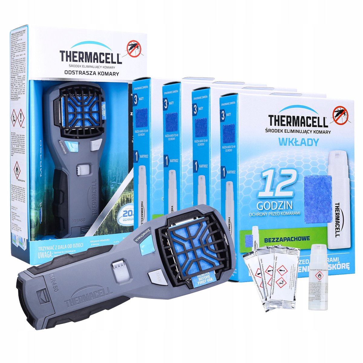 Thermacell Mr450 Szary + 4X Wkład Uzupełniający - THERMACELL | Sklep ...