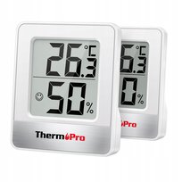 ThermoPro TP49-2 mały cyfrowy higrometr termometr 2 sztuki ThermoPro