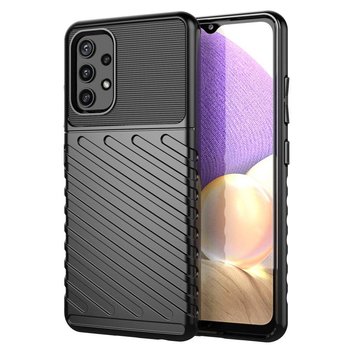 Thunder Case elastyczne pancerne etui pokrowiec Samsung Galaxy A32 5G czarny - Hurtel