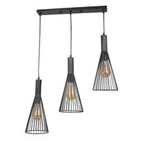 Tiana 3xe27 lampa wisząca czarna