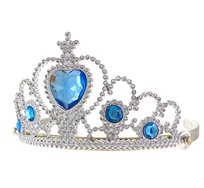 Tiara z kamyczkami, srebrna