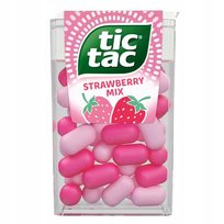 Tic tac Strawberry Mix drażetki o smaku truskawkowym 54 g Tic Tac