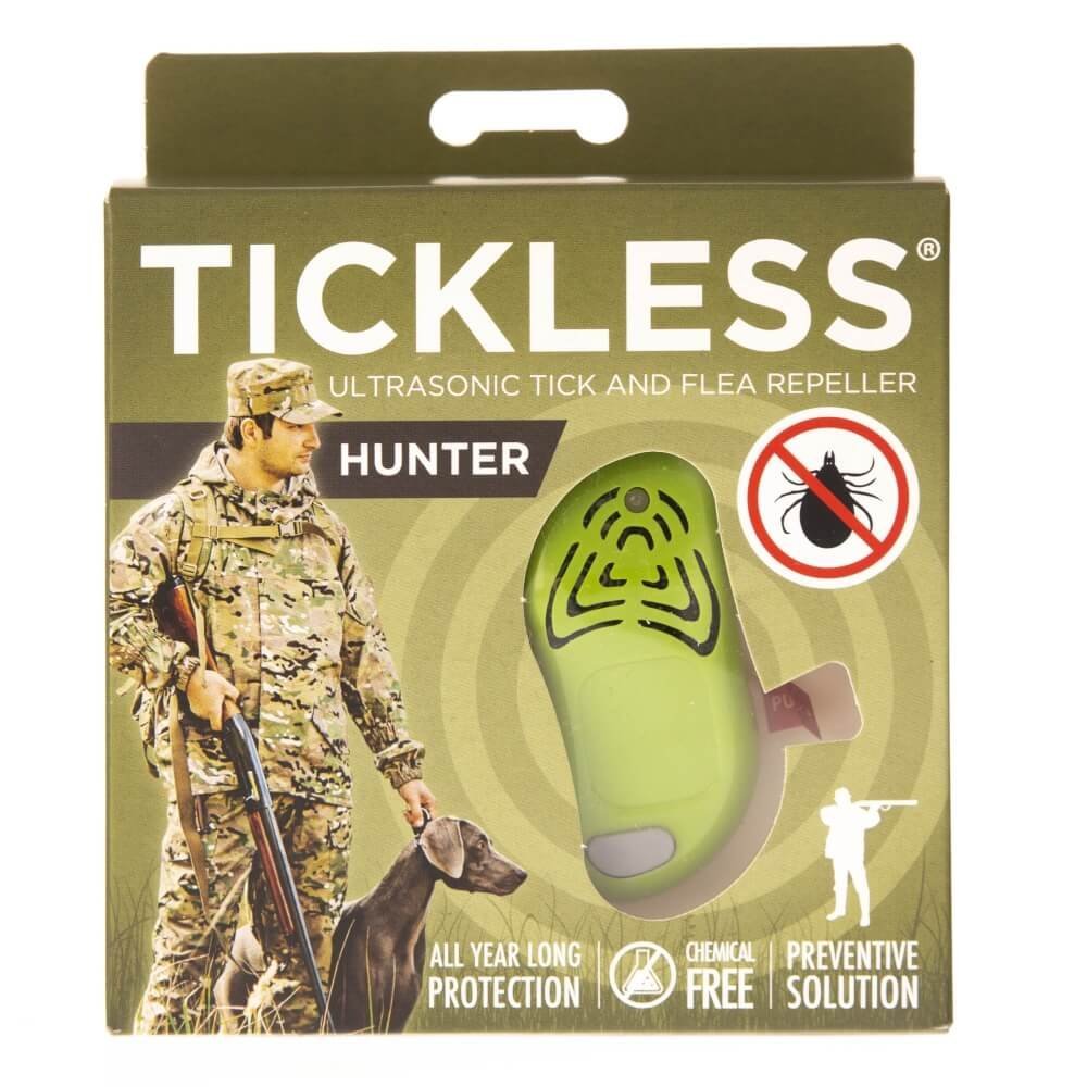Tickless, Hunter, Ultradźwiękowa ochrona przed kleszczami zielony, 1 szt.