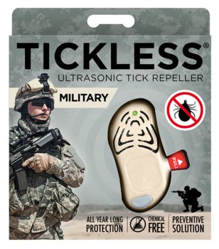 Tickless, Military, Ultradźwiękowa ochrona przed kleszczami - beżowy, 1 szt. - TickLess