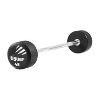 Tiguar, Barbell prosty, srebno-czarny, 45 kg