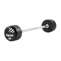 Tiguar, Barbell prosty, srebno-czarny, 50 kg