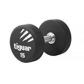 Tiguar, Hantel, czarno-biały, 15 kg - tiguar