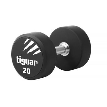 Tiguar, Hantel, czarno-biały, 20 kg - tiguar