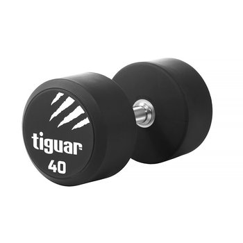 Tiguar, Hantel, czarno-biały, 40 kg - tiguar