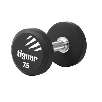 Tiguar, Hantel, czarno-biały, 7,5 kg - tiguar