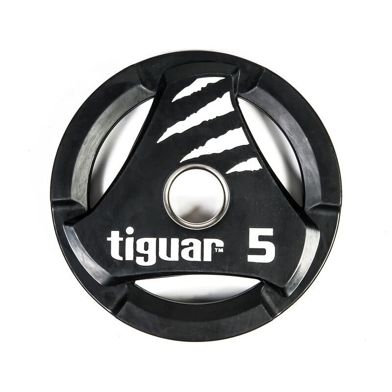 Tiguar, Talerz olimpijski, czarno-biały, 5 kg