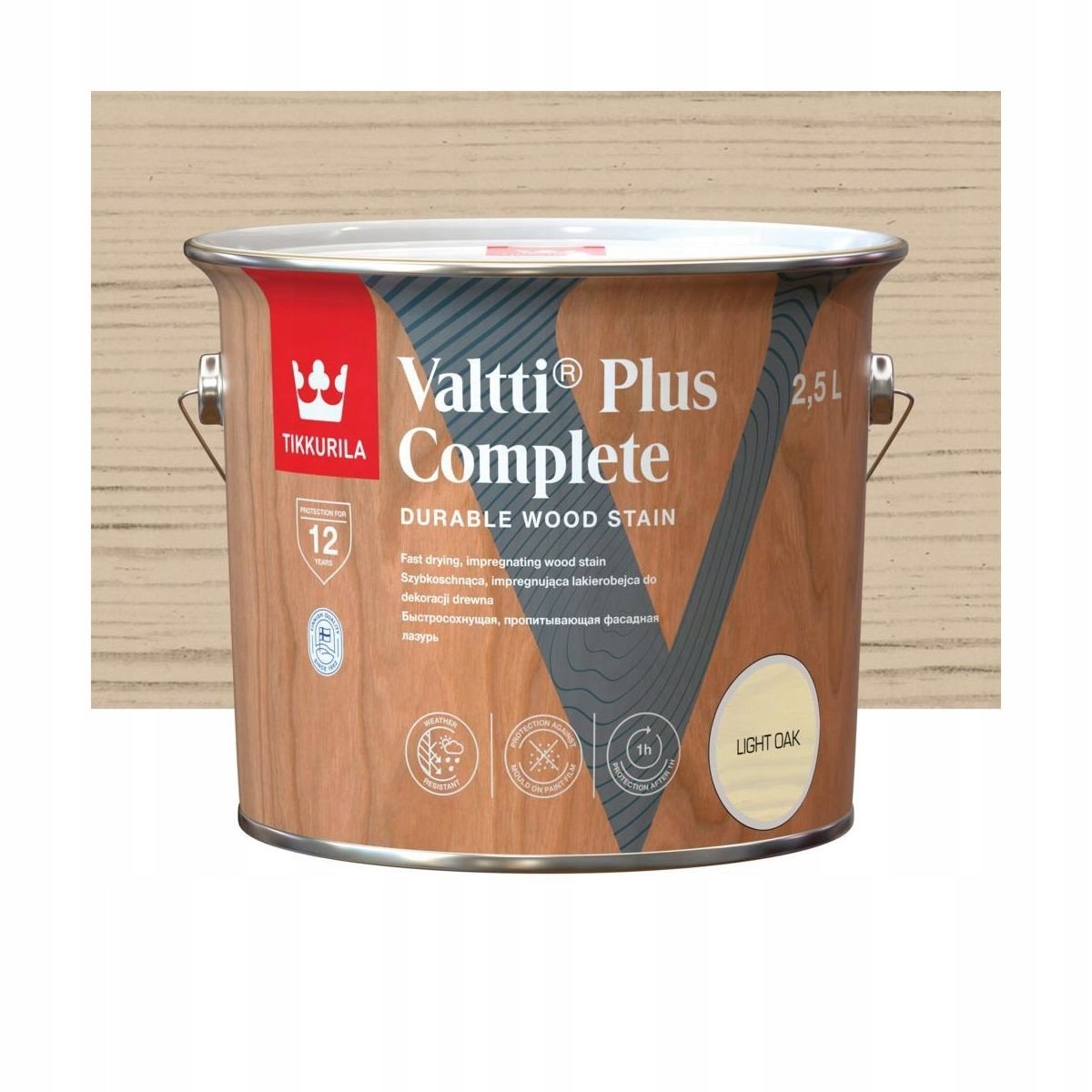 TIKKURILA VALTTI PLUS COMPLETE 2,5L LIGHT OAK - Tikkurila | Sklep EMPIK.COM