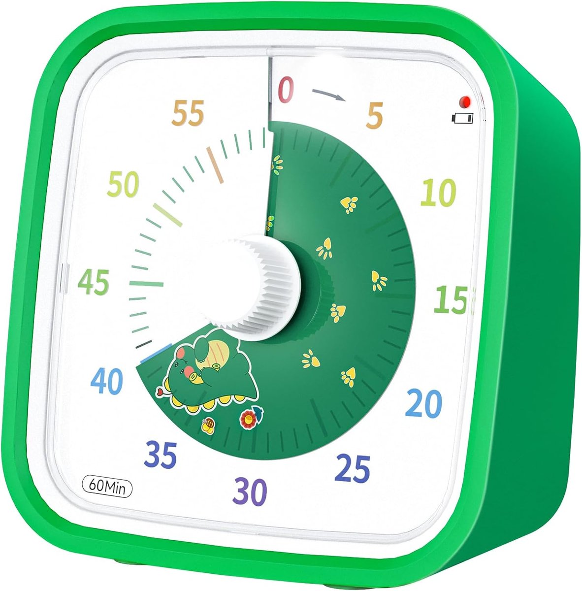 Timer wizualny z etui ochronnym, 60-minutowy timer Rainbow Disk dla ...