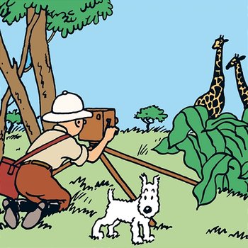 Tintin i Kongo - Tintin, Tomas Bolme, Bert-Åke Varg