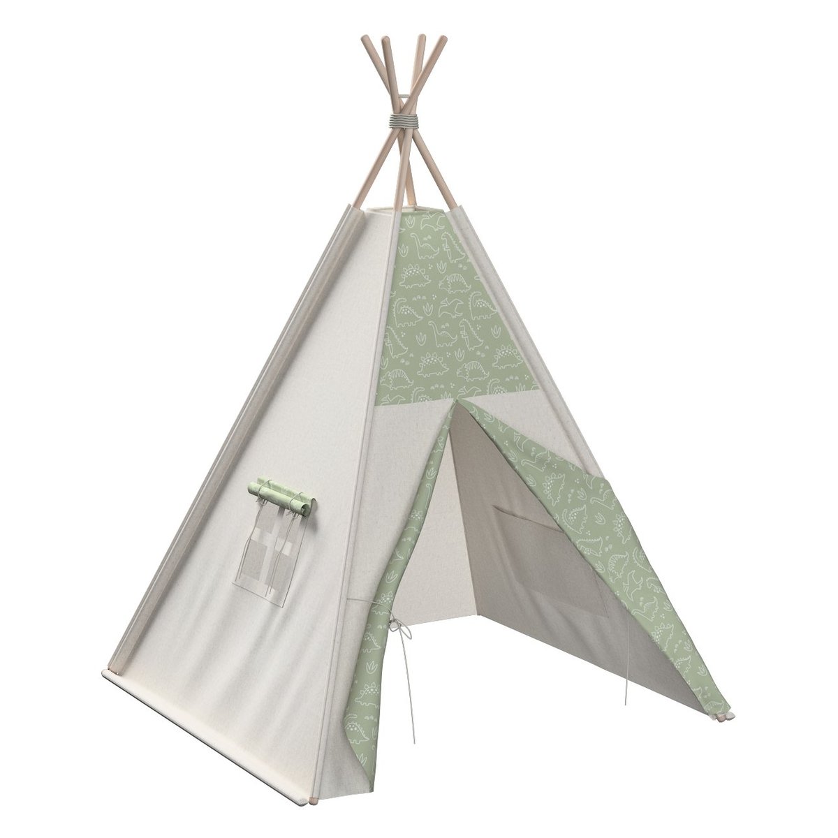 Tente Tipi Enfant Native Vibe 120 X 130 X 180 Cm Beige, Brun, Orange, Bleu | Leroy Merlin