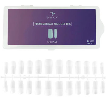 Tipsy Kwadrat DNKa Professional Nail Gel Tips Square (240 szt.op.) - DNKa