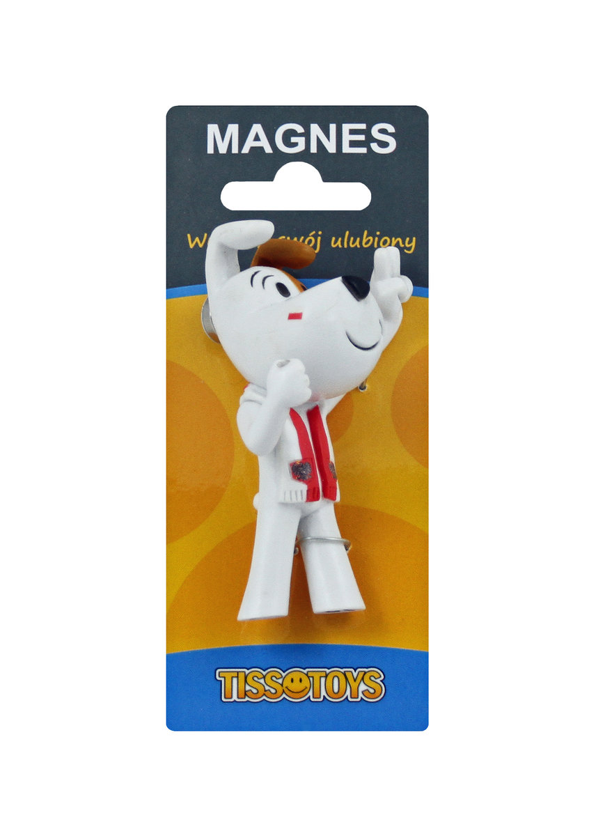 Zdjęcia - Figurka / zabawka transformująca Tissotoys, Magnes Reksio kibic 11032m
