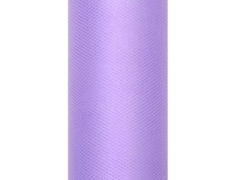 Tiul gładki, fioletowy, 0,08 x 20 m - PartyDeco