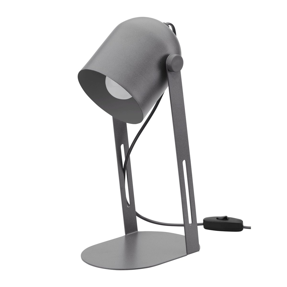 TK Lighting Tk Lighting Szary Lampa Stołowa Davis E27