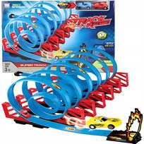 TLD Tor Wyścigowy Samochodowy Pull Back Dla Chłopca 800 cm + 2 Samochody