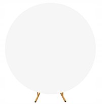 TŁO Białe Materiał POKROWIEC na ŁUK BALONOWY OKRĄGŁY DO ZDJĘĆ SESJA WESELE