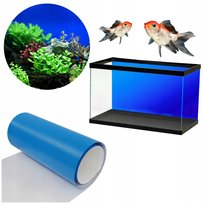 Tło do Akwarium Błękitne - Folia Samoprzylepna Wodoodoprna - 100x50cm