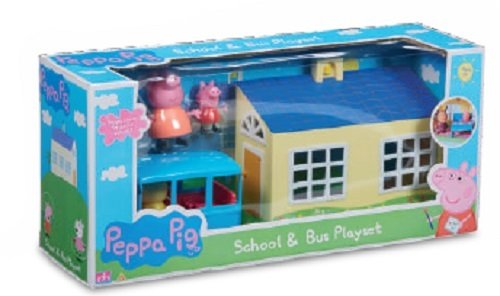 Tm Toys, Świnka Peppa, zestaw Szkoła i Autobus