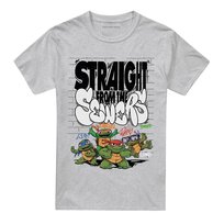 TMNT T-Shirt Unisex Dla Dorosłych Mutant Mayhem Straight From The Sewers (L / Wrzosowy) Skydance
