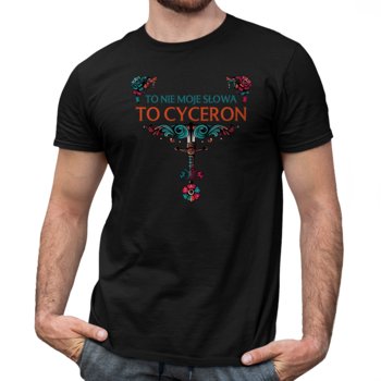 To nie moje słowa, to Cyceron - męska koszulka dla fanów serialu 1670 Czarna - Koszulkowy