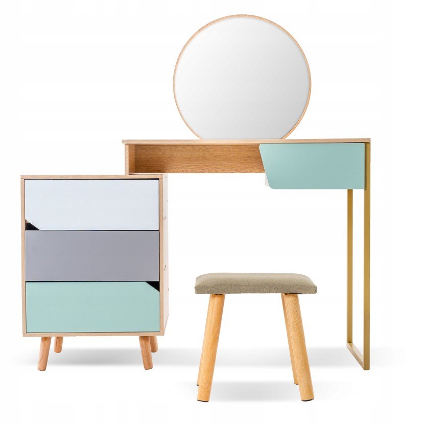 Eurohit Eurohit Toaletka Kosmetyczna Dream Z Lustrem Taboret