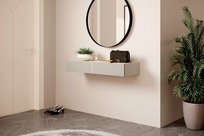 Toaletka wisząca z szufladami 100 cm kaszmir mat Nicole