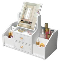 TOALETKA Z LUSTREM organizer na kosmetyki SZKATUŁKA na biżuterię BIAŁA MAŁA TOALETKA Z LUSTREM organizer na kosmetyki SZKATUŁKA na biżuterię BIAŁA MAŁA