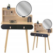 Toaletka z lustrem SCANDI kosmetyczna skandynawska