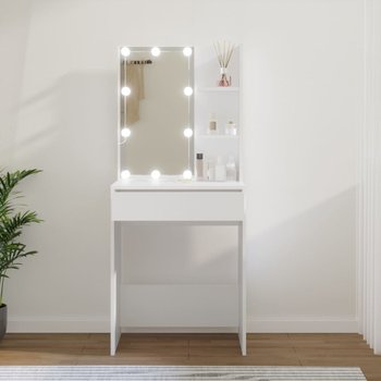 Toaletka z oświetleniem LED, biała, 60x40x140 cm - vidaXL