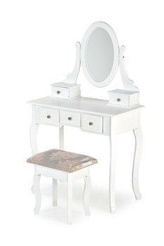 Toaletka ze stołkiem Elsa biała - Intesi