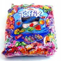 Toffix - miękkie cukierki owocowe z sokiem - 1kg
