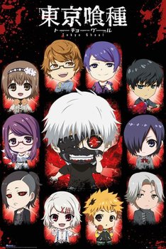 Tokyo Ghoul chibi Bohaterowie - plakat 61x91,5 cm - GBeye