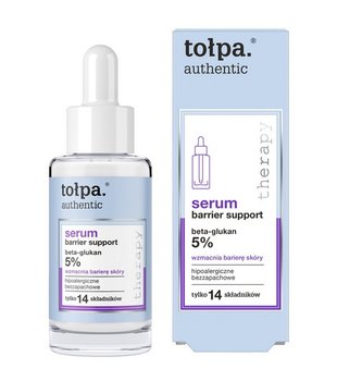 TOŁPA Authentic Serum do twarzy Barier Support - wzmacnia barierę skóry (5% beta-glukan) 30 ml - Tołpa