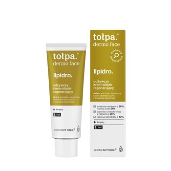 tołpa, dermo face lipidro, odżywczy krem-olejek regenrujący na noc, 40 ml - tołpa