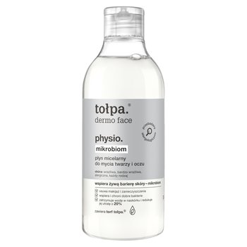 Tołpa, dermo face physio mikrobiom, łagodny płyn micelarny do mycia twarzy i oczu, 400 ml - Tołpa
