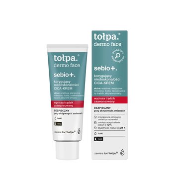 Tołpa, dermo face sebio+, korygujący niedoskonałości CICA-krem, 40 ml - Tołpa