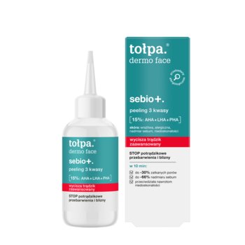 Tołpa, Dermo face sebio+, Peeling 3 kwasy, 50 ml - Tołpa