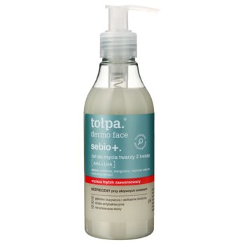Tołpa, dermo face sebio+, żel do mycia twarzy 2 kwasy: AHA + LHA, 195 ml - Tołpa