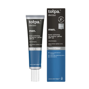Tołpa, dermo men face & head, krem do twarzy, SPF 25, 40 ml - Tołpa