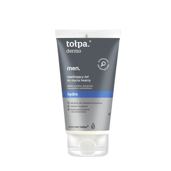 tołpa, dermo men hydro, nawilżający żel do mycia twarzy, 150 ml - tołpa